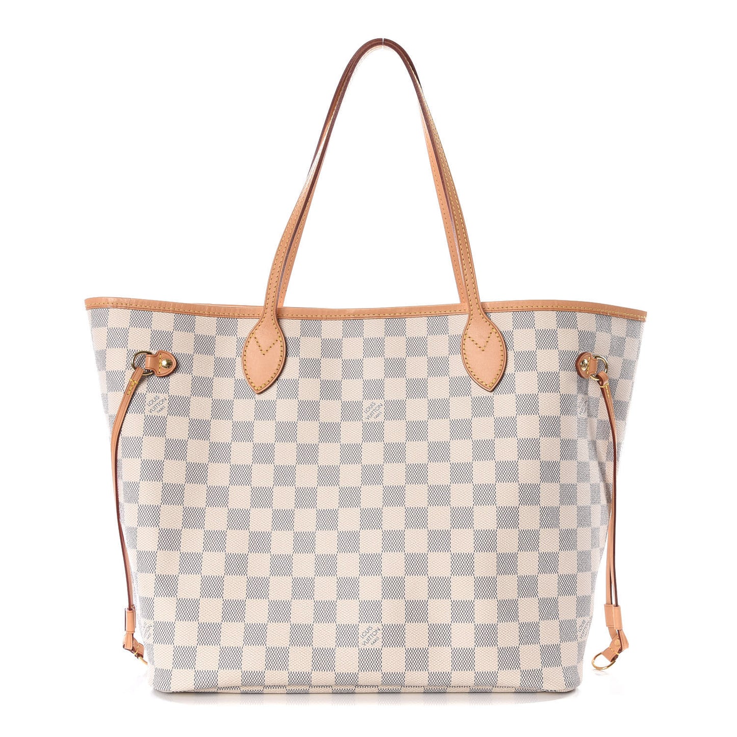 Damier Azur Neo Neverfull MM Rose Ballerine
