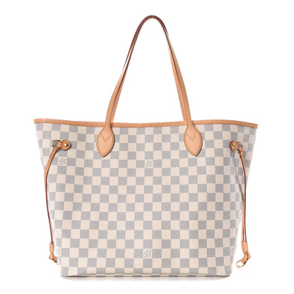 Louis Vuitton Damier Azur Neo Neverfull MM Rose Ballerine 1 of 12