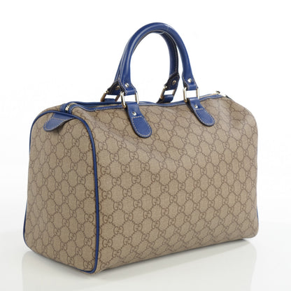 Gucci GG Plus Monogram Medium Boston USA Flag Unicef Duffle Blue 3 of 7