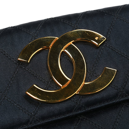 Chanel Satin Quilted Mini Single Flap Black 12 of 12