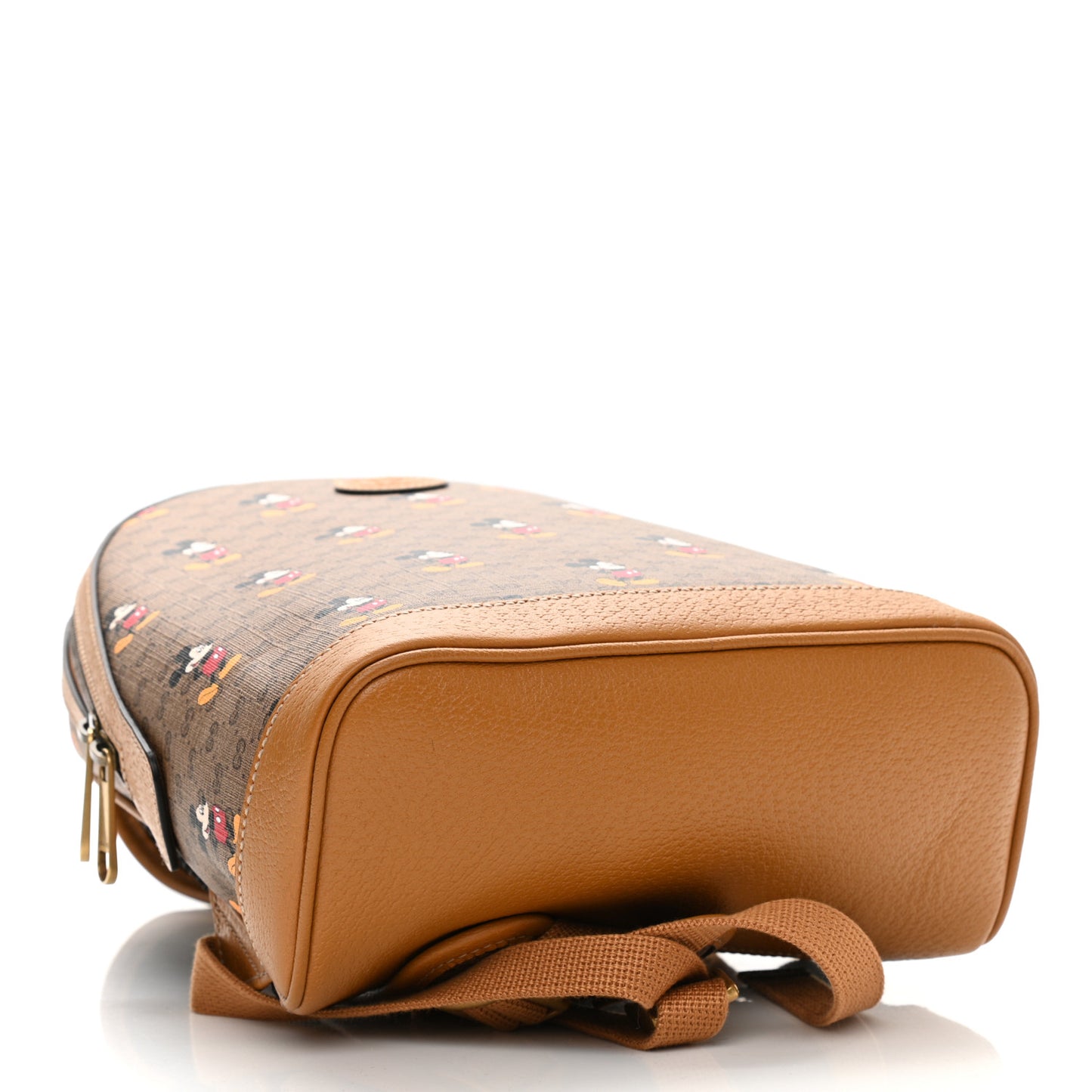 X DISNEY Mini Vintage GG Supreme Monogram Mickey Mouse Small Dome Backpack Beige Vintage Sun Oil