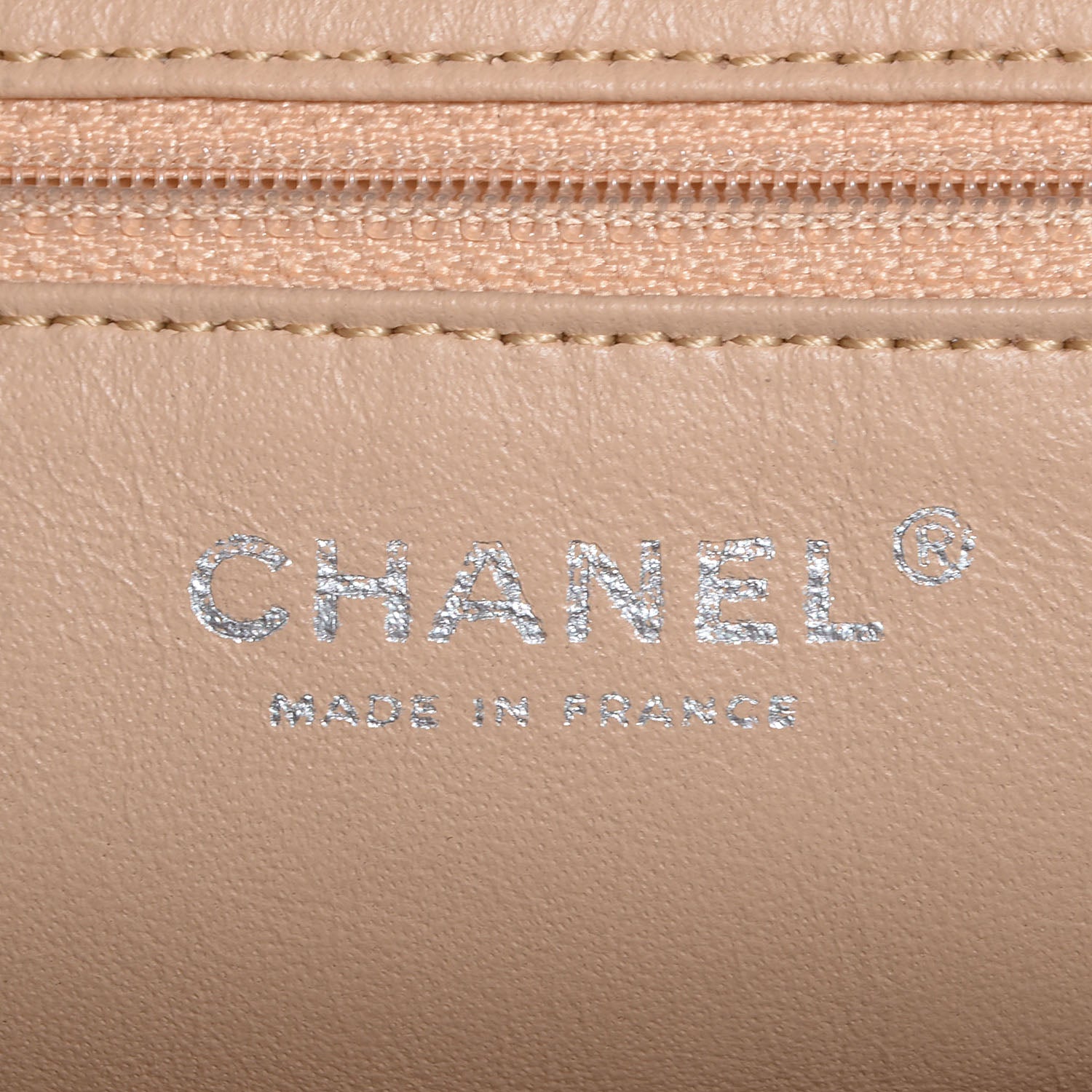 Chanel Deerskin Luxe Ligne Medium Bowler Tote Metallic Khaki 6 of 7