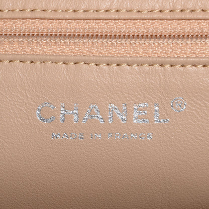 Chanel Deerskin Luxe Ligne Medium Bowler Tote Metallic Khaki 6 of 7