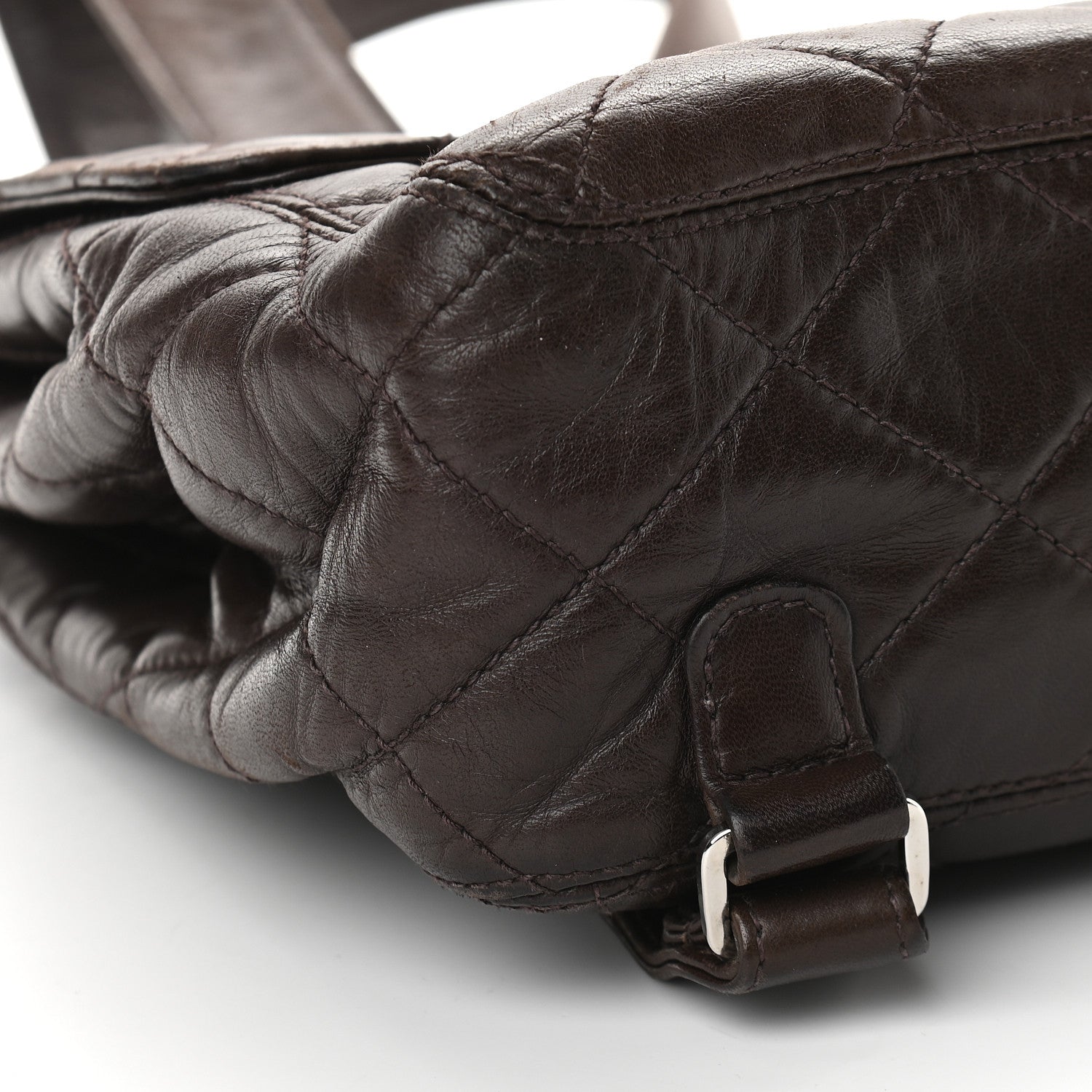 Chanel Lambskin Quilted Backpack Brown 8 of 12