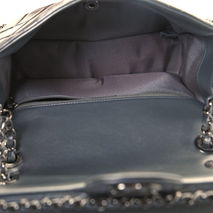 Chanel Metallic Lambskin Medium Chain All Over Flap Silver 5 of 11