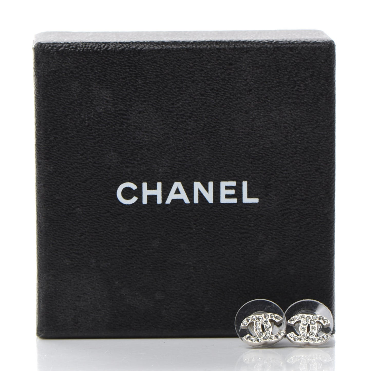 Crystal Mini Timeless CC Earrings Silver