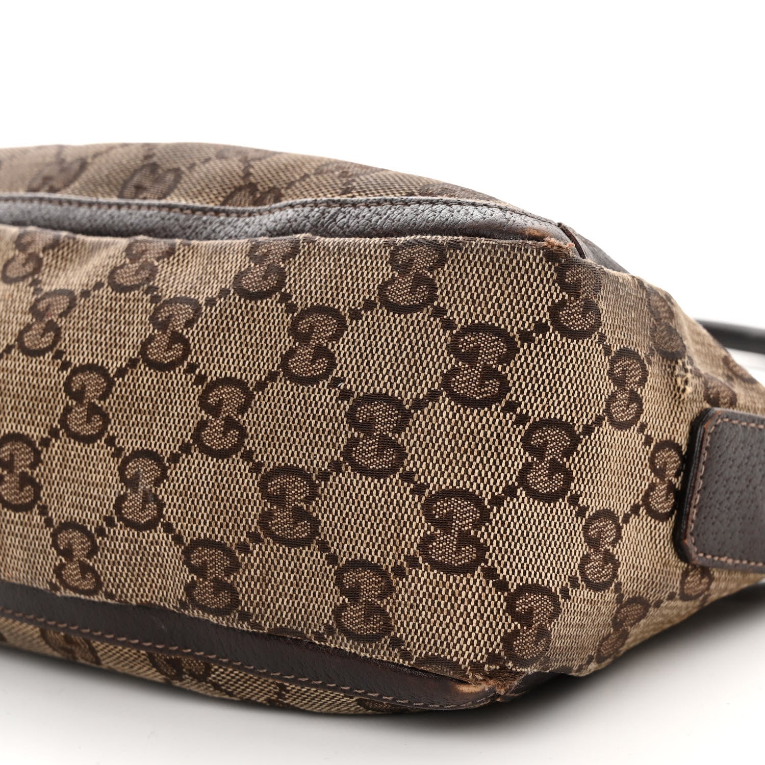 Gucci Monogram D Ring Abbey Pochette Brown 10 of 14