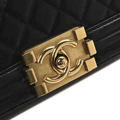 Chanel Lambskin Quilted New Medium Boy Flap Black 11 of 13