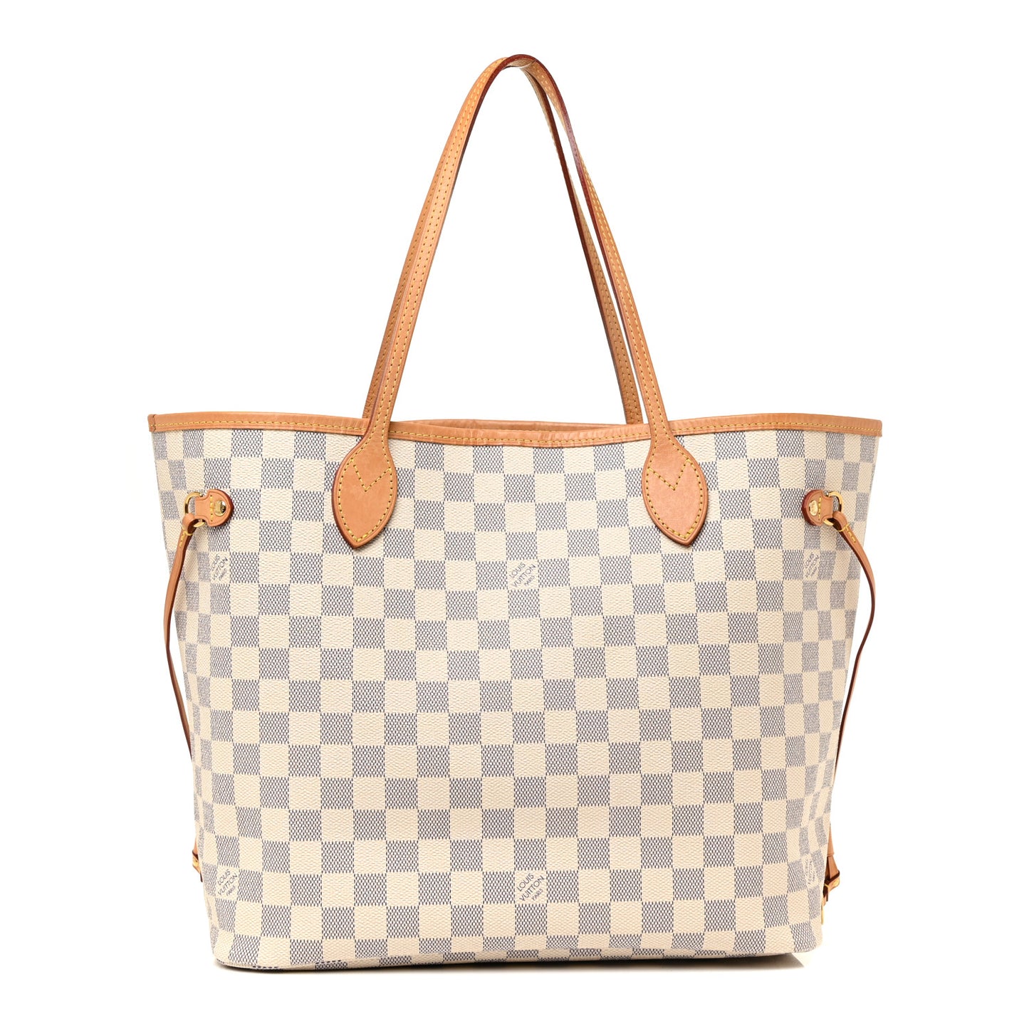 Damier Azur Neo Neverfull MM Rose Ballerine