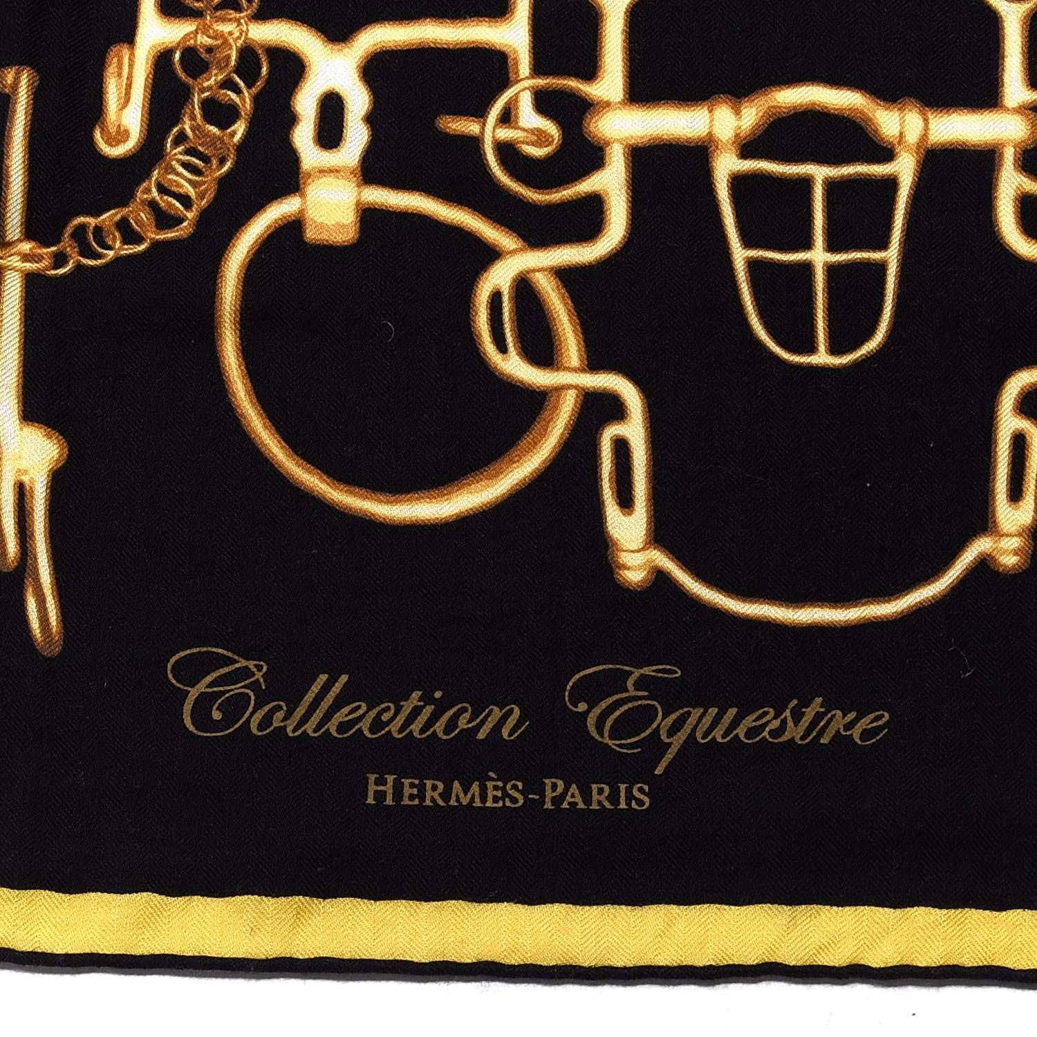 Hermes Cashmere Silk Collection Equestre Shawl 140 2 of 4