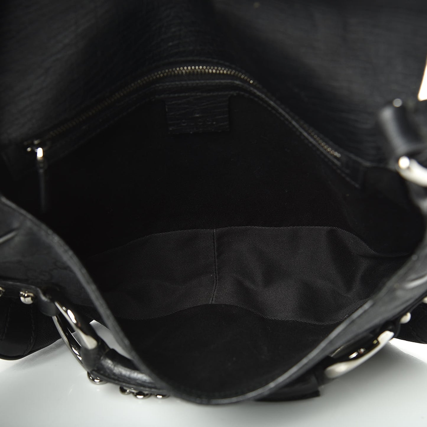 Monogram Horsebit Chain Flap Shoulder Bag Black