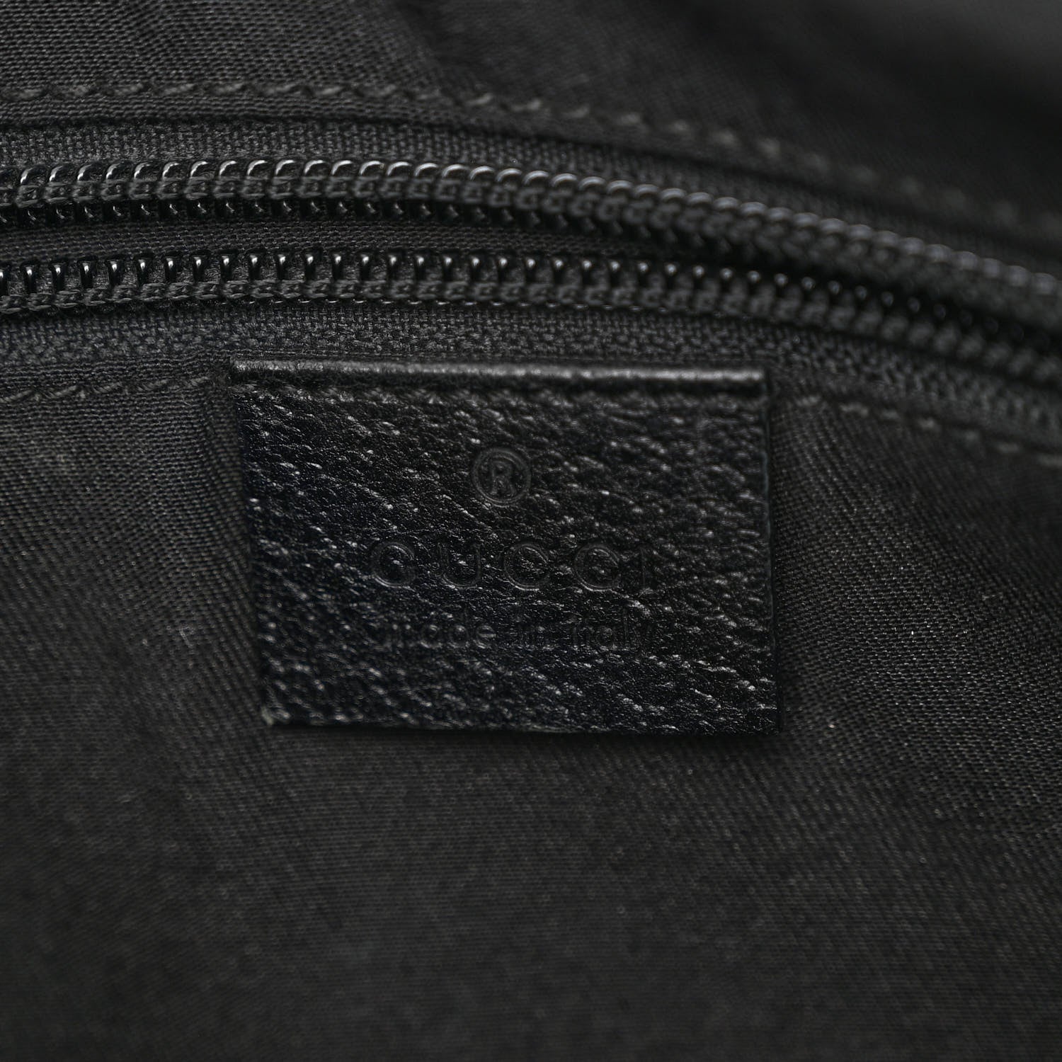 Gucci Monogram Medium Half Moon Hobo Black 6 of 10