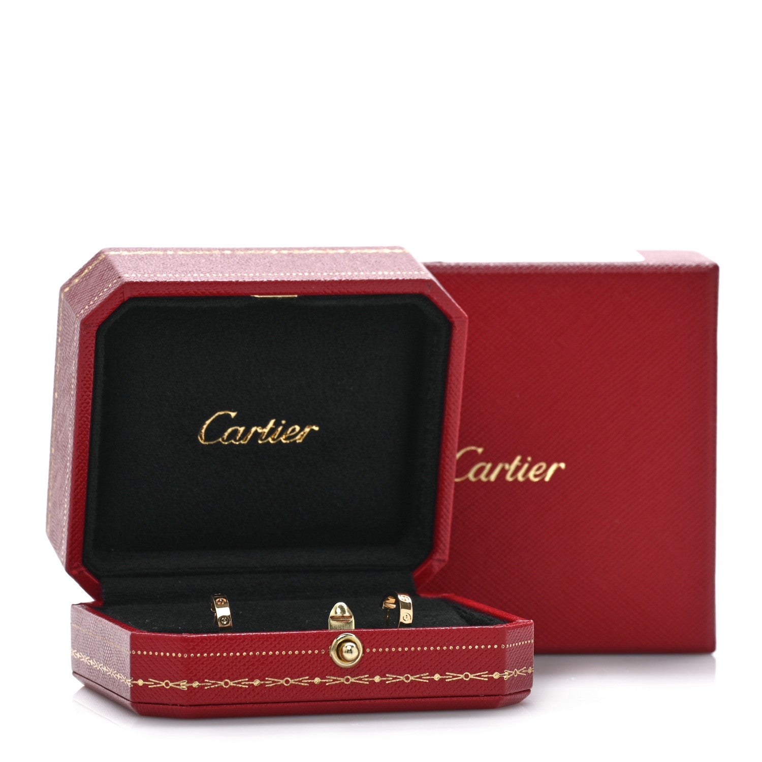 Cartier 18K Yellow Gold Small LOVE Hoop Earrings 5 of 5