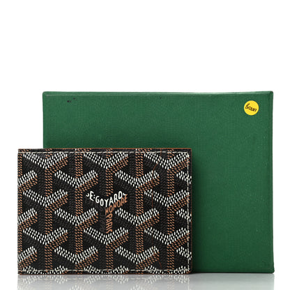 Goyard Goyardine Victoire Card Holder Insert Black Gold 8 of 8