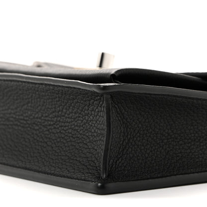 Louis Vuitton Soft Calfskin My Lockme Chain Pochette Black 8 of 12