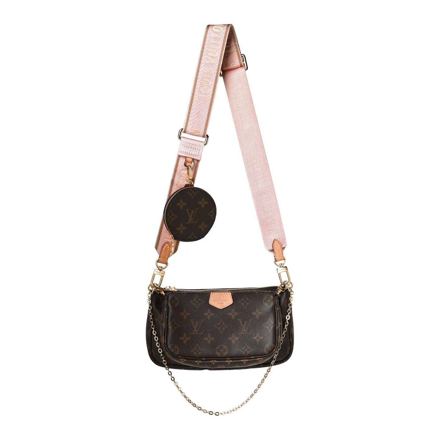 Monogram Multi Pochette Accessories Rose Clair