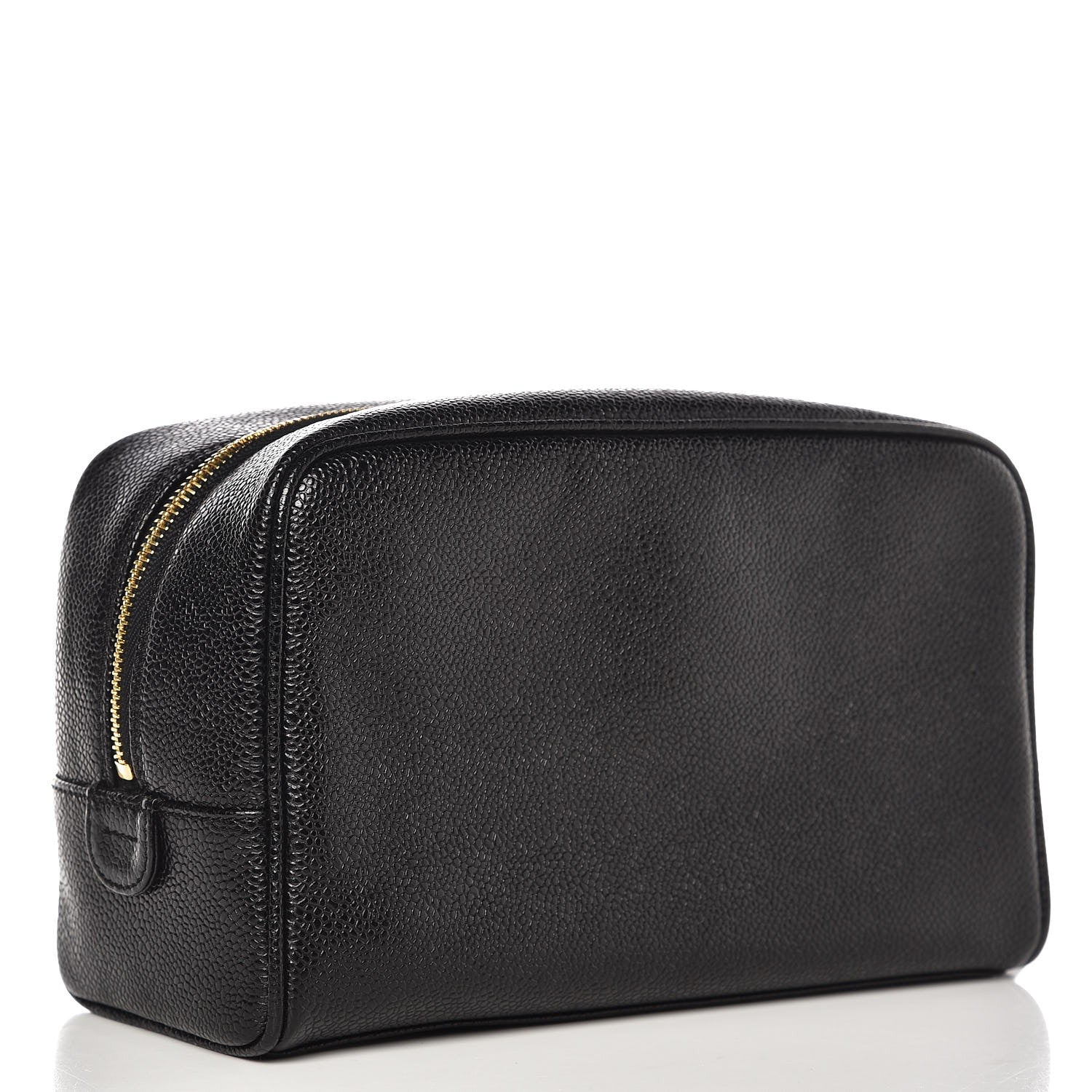Chanel Caviar CC Large Cosmetic Case Black 3 of 9