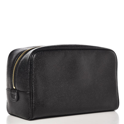 Chanel Caviar CC Large Cosmetic Case Black 3 of 9