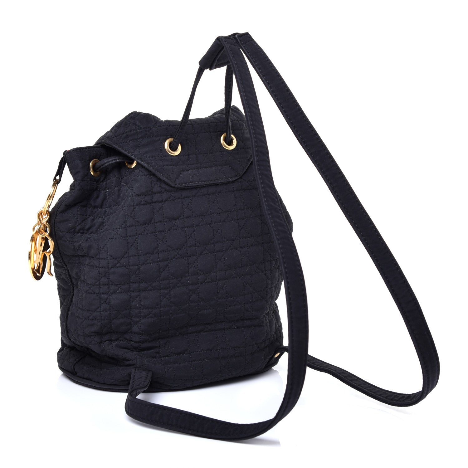 Christian Dior Nylon Cannage Backpack Navy Blue 2 of 11