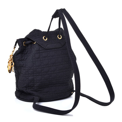 Christian Dior Nylon Cannage Backpack Navy Blue 2 of 11