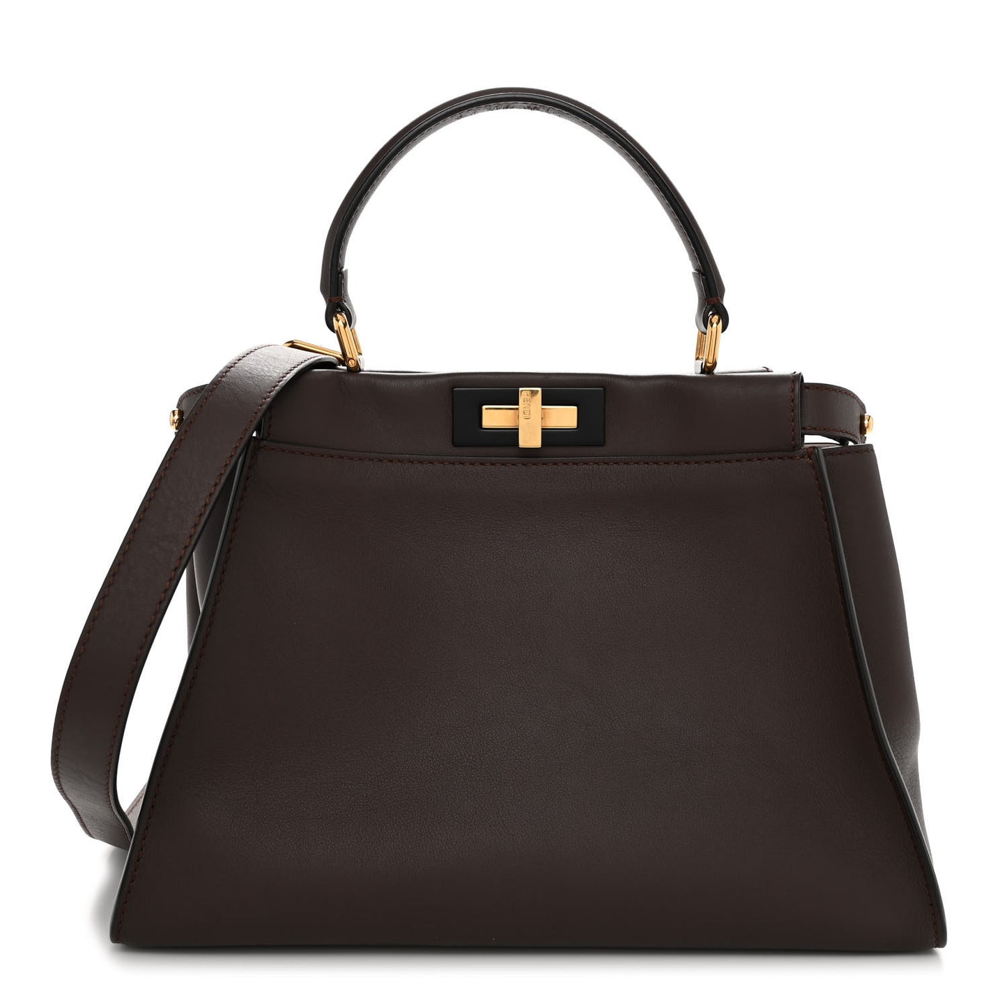Vitello Seta Shiny Nappa Medium Peekaboo Iconic Satchel Moresco Rosa Doll