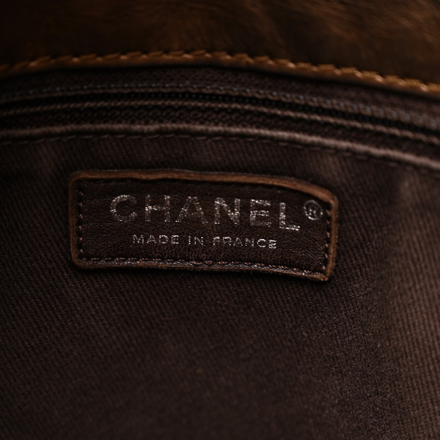 Chanel Metallic Aged Calfskin Small Shopping In Moscow Tote Bronze 6 of 11