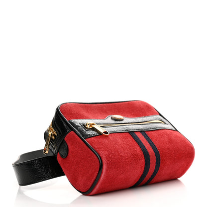 Gucci Suede Small Ophidia Belt Bag 95 38 Hibiscus Red 4 of 12