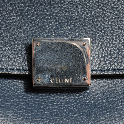 Celine Drummed Calfskin Suede Double Zip Trapeze Orage 7 of 9