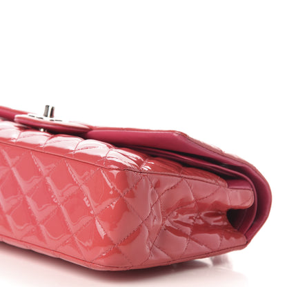 Chanel Patent Quilted Medium Double Flap Fuchsia 11 of 13