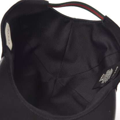 Gucci Cotton Web Baseball Hat S Black 5 of 8