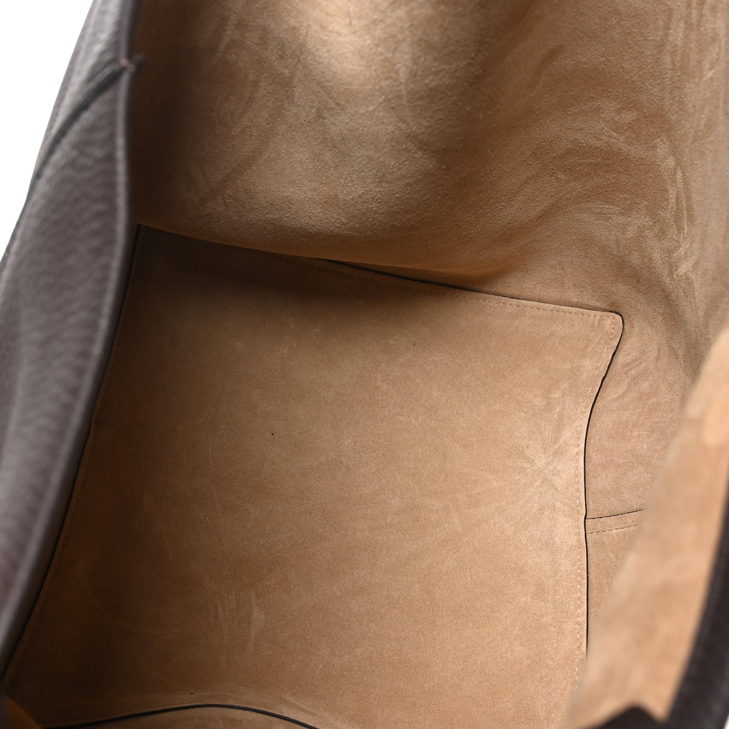 Grained Calfskin Park Tote Three Dark Taupe