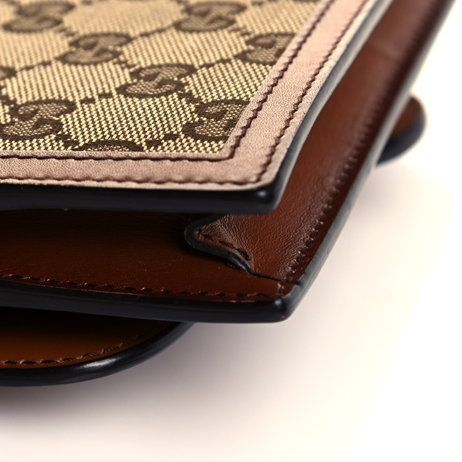 Gucci Monogram Lady Web Convertible Wallet Beige Cuir 9 of 12