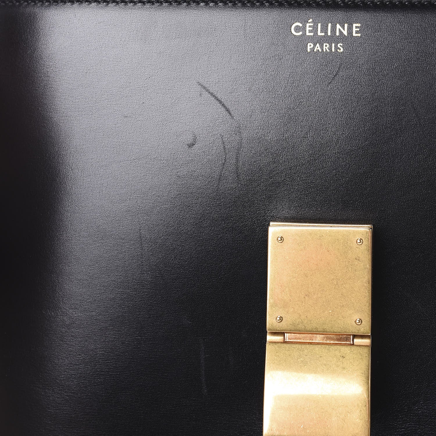 Celine Box Calfskin Medium Classic Box Flap Bag Black 12 of 17