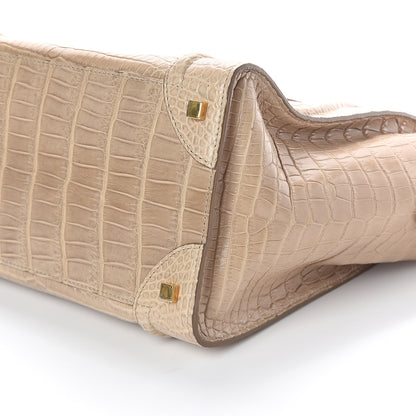 Celine Crocodile Mini Luggage Beige 9 of 9