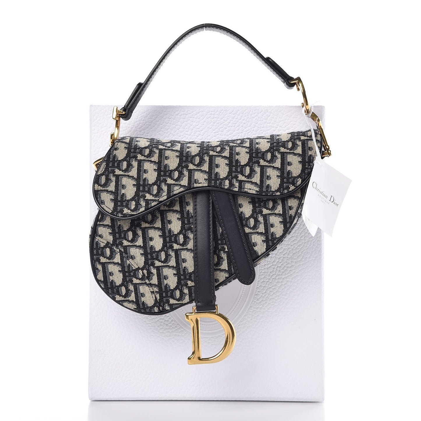 Oblique Mini Saddle Bag Blue