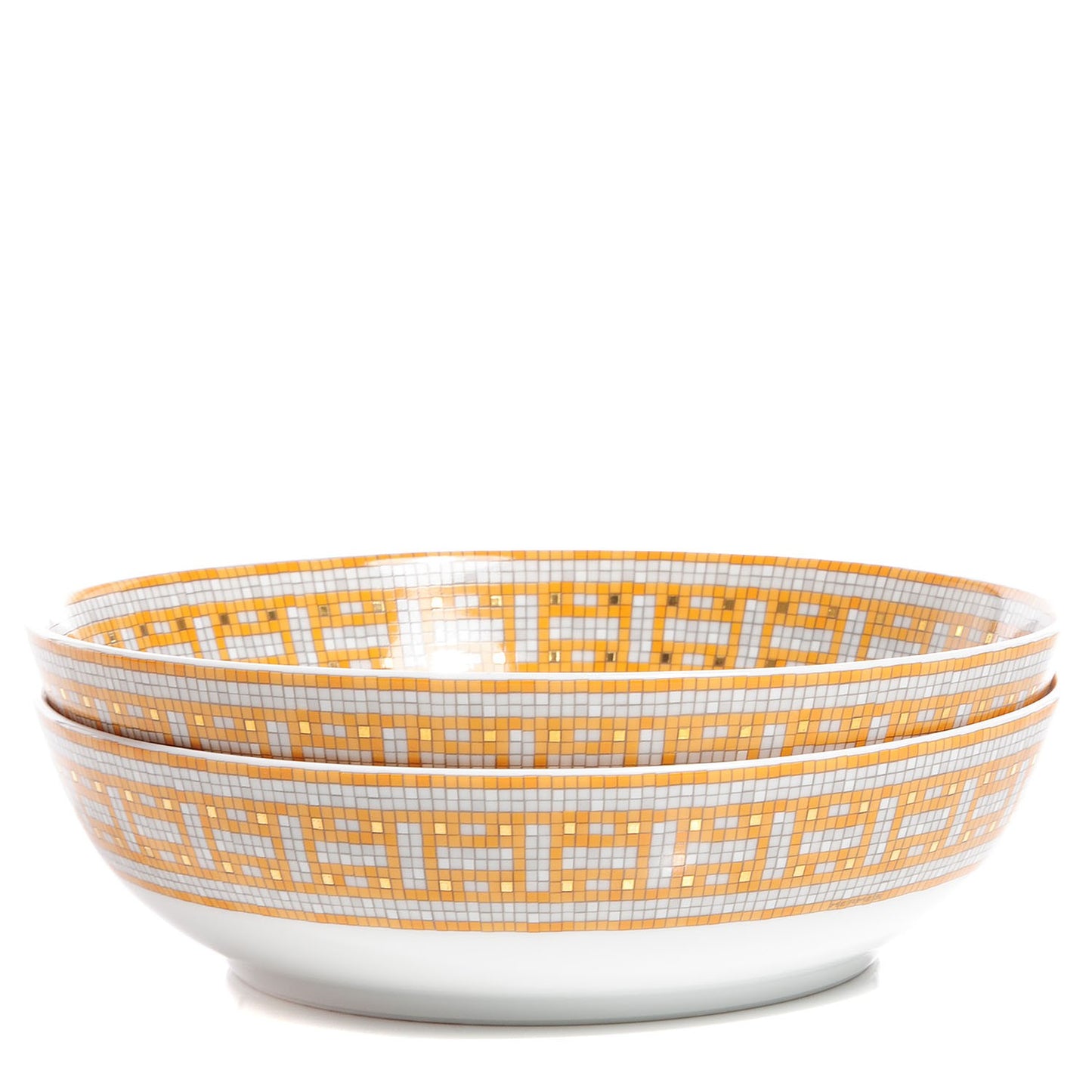 Porcelain Mosaique au 24 Calotte Plate Set of 2