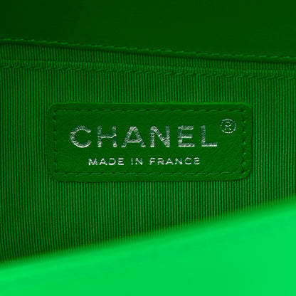 Chanel Patent Quilted Small Boy Flap Green 6 of 11