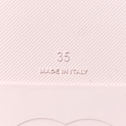 Chanel Rubber CC Dad Sandals 35 Pale Pink 7 of 9