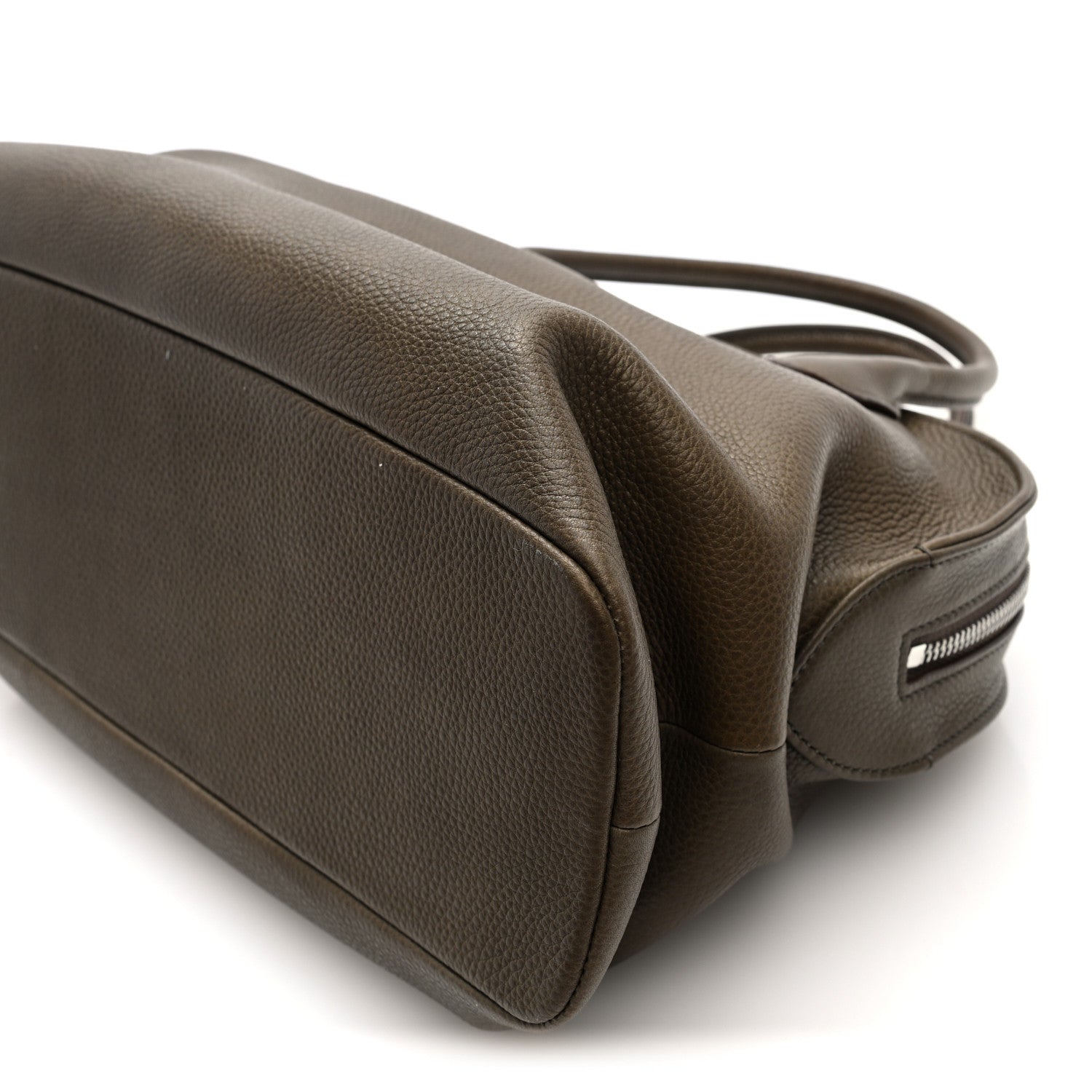 The Row Grained Saddle Calfskin Agnes Bag Truffle 10 of 10