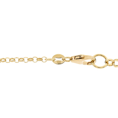Foundrae 18K Yellow Gold Enamel Medium Strength Petite Champlevé Star Medallion Initial Mixed Belcher Extension Chain Necklace 5 of 5
