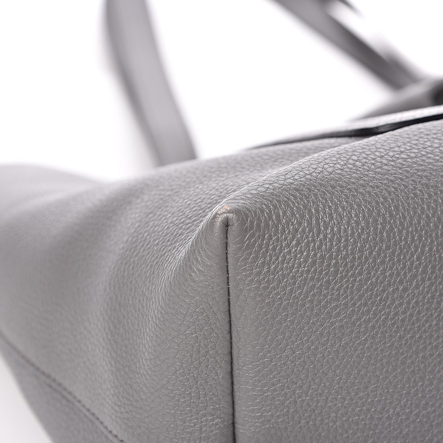 Vitello Daino Pocket Shopping Tote Marmo