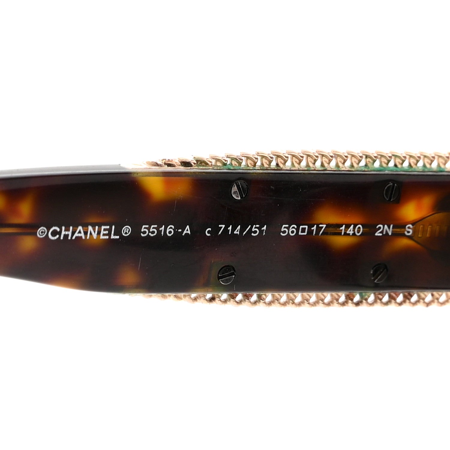 Chanel Acetate CC Sunglasses 5516-A Tortoise 5 of 10