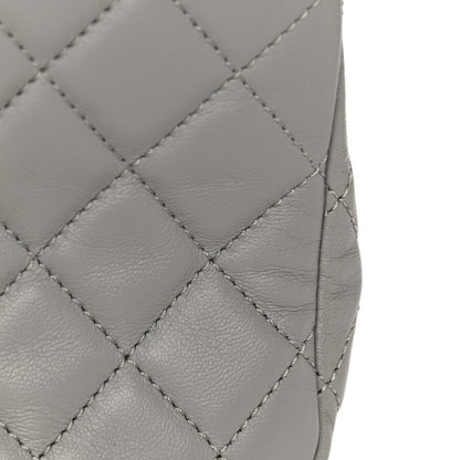 Chanel Lambskin Quilted Mini Pearl Crush Flap Light Grey 12 of 15