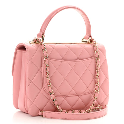 Chanel Lambskin Quilted Small Trendy CC Flap Dual Handle Bag Light Pink 3 of 11
