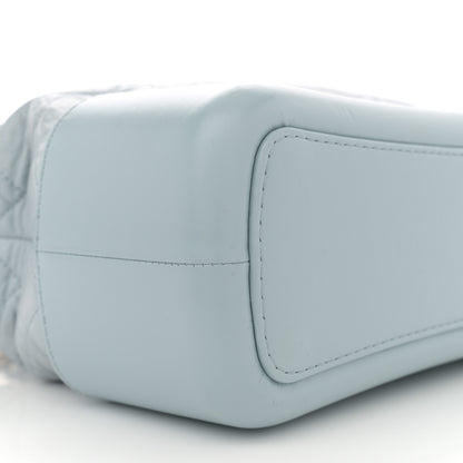 Chanel Aged Calfskin Quilted Medium Gabrielle Hobo Light Blue 9 of 13
