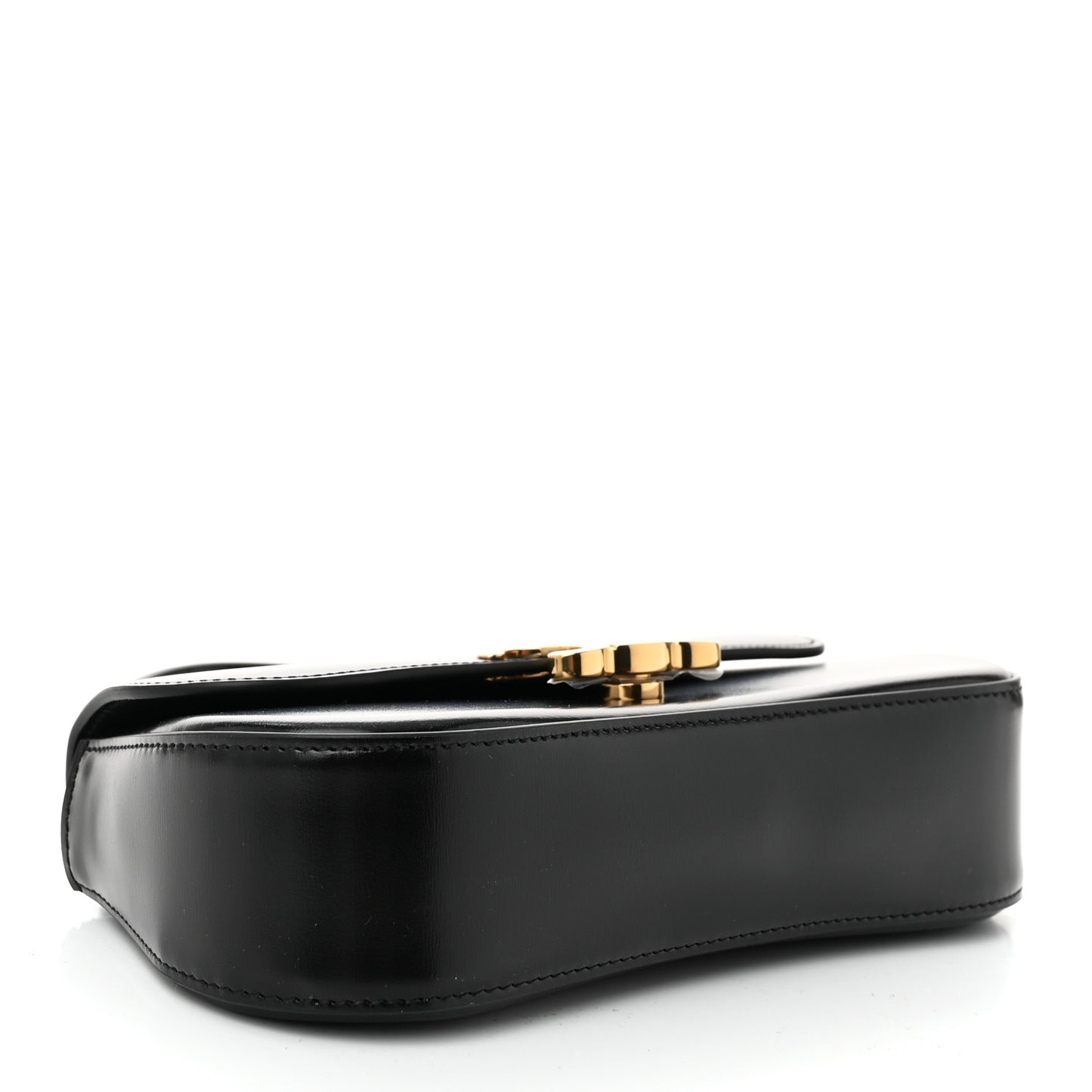 Shiny Calfskin Teen Lola Bag Black