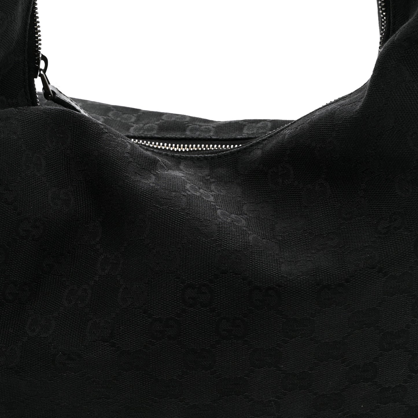 Monogram Medium Horsebit Chain Hobo Black
