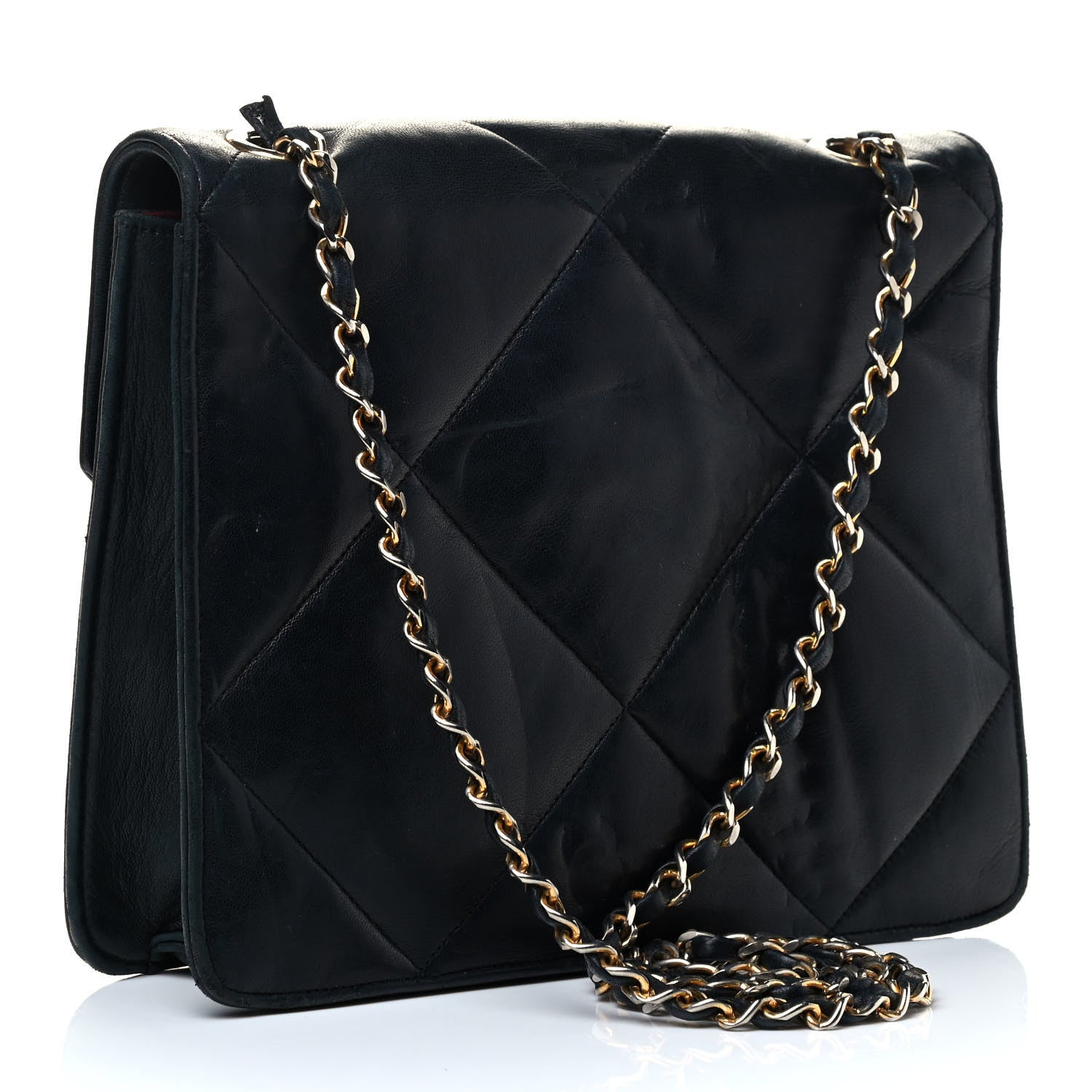 Chanel Lambskin Quilted Small Single Flap Black 2 of 5