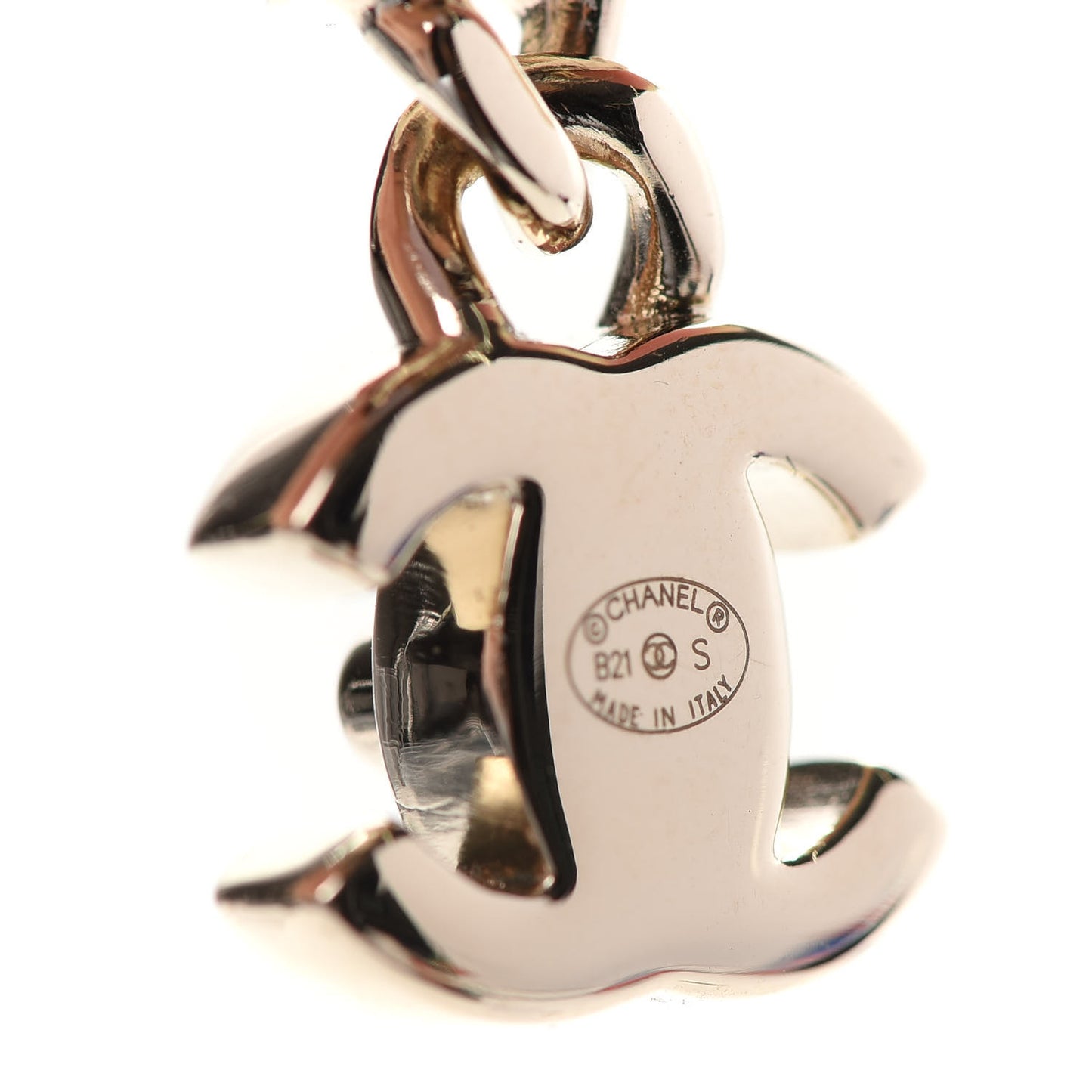Lambskin CC Turnlock Drop Earrings Gold Black