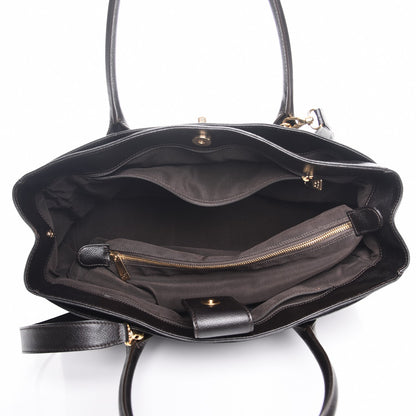 Chanel Calfskin Cerf Executive Shopper Tote Dark Brown 6 of 8